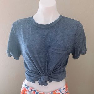 navy top